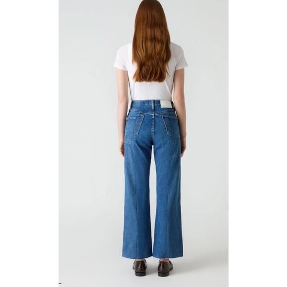 E.L.V. Denim Odette One of a Kind Jeans in Mid Blue 29 - Picture 3 of 8